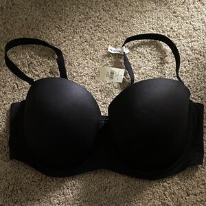 Aerie New Black Strapless Bra 36DD
